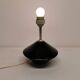 Pied de lampe Royal Copenhagen en verre noir pressé, modèle Astro