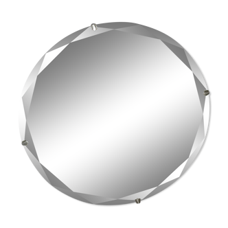 Round bevelled mirror 46cm