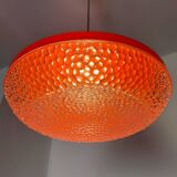 Space Age orange designer chandelier from the 70s