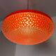 Space Age orange designer chandelier from the 70s