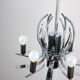 Vintage chrome swan shaped chandelier, 70