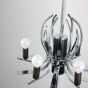 Lustre vintage en forme de cygne chromé, années 70