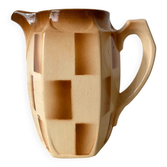 Art Deco checkerboard pitcher
