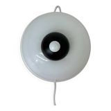 Vintage brown and white wall lamp sconce , 1970s