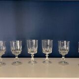 Antique stemmed crystal glasses