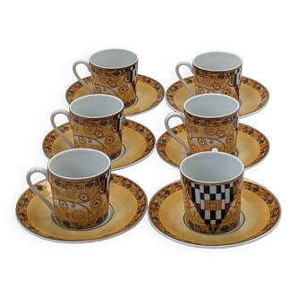6 porcelain coffee cups