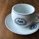Coffee cup and saucer of the Compagnie Internationale des Wagons-Lits