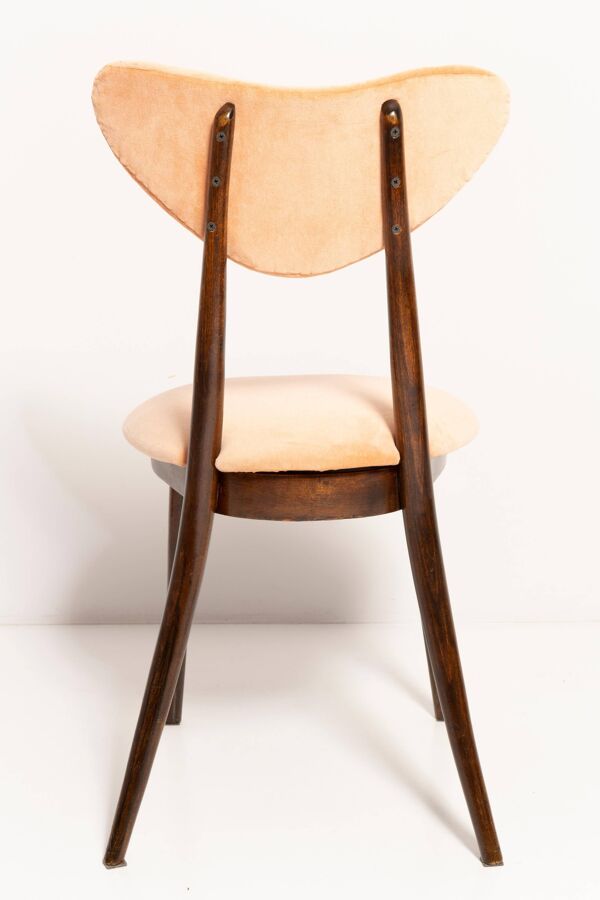 Chaise vintage orange en velours de coton, Europe, années 1960