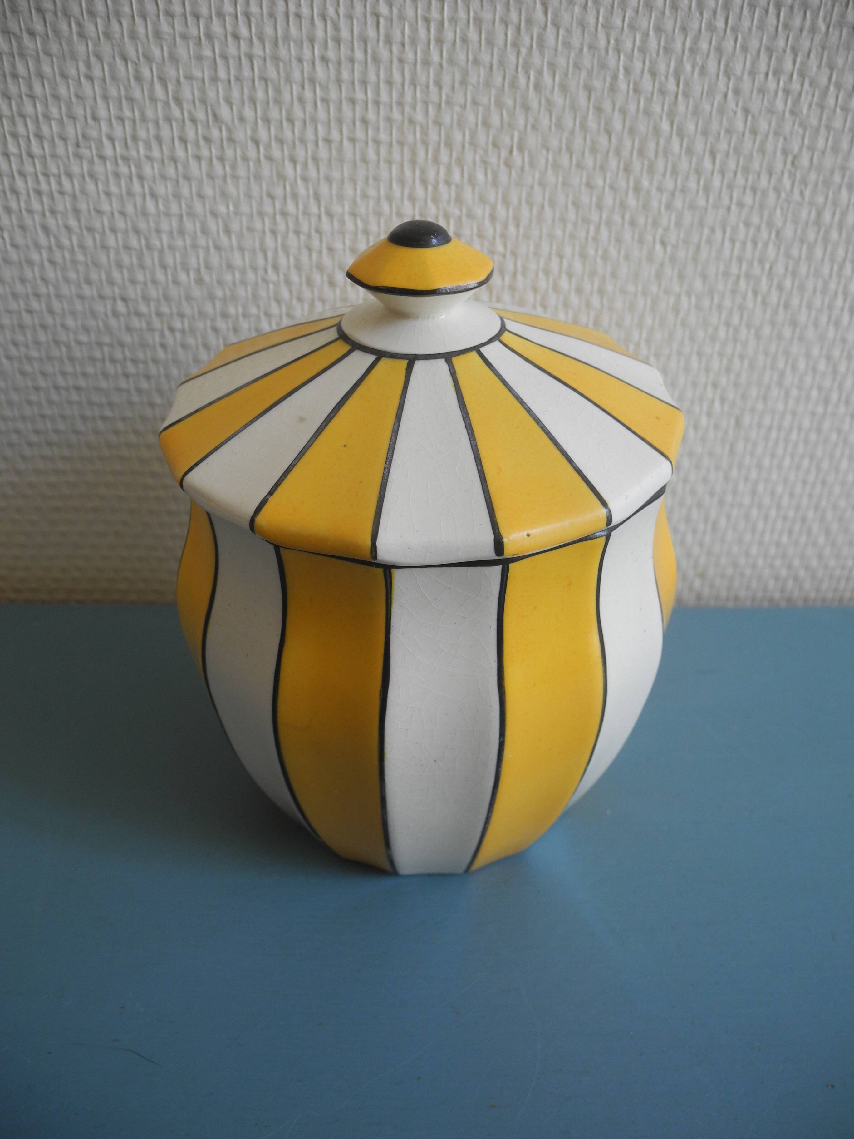 earthenware pot De Bruyn Fives Lille french earthenware jar art 1900