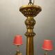 Lustre en bois doré doré