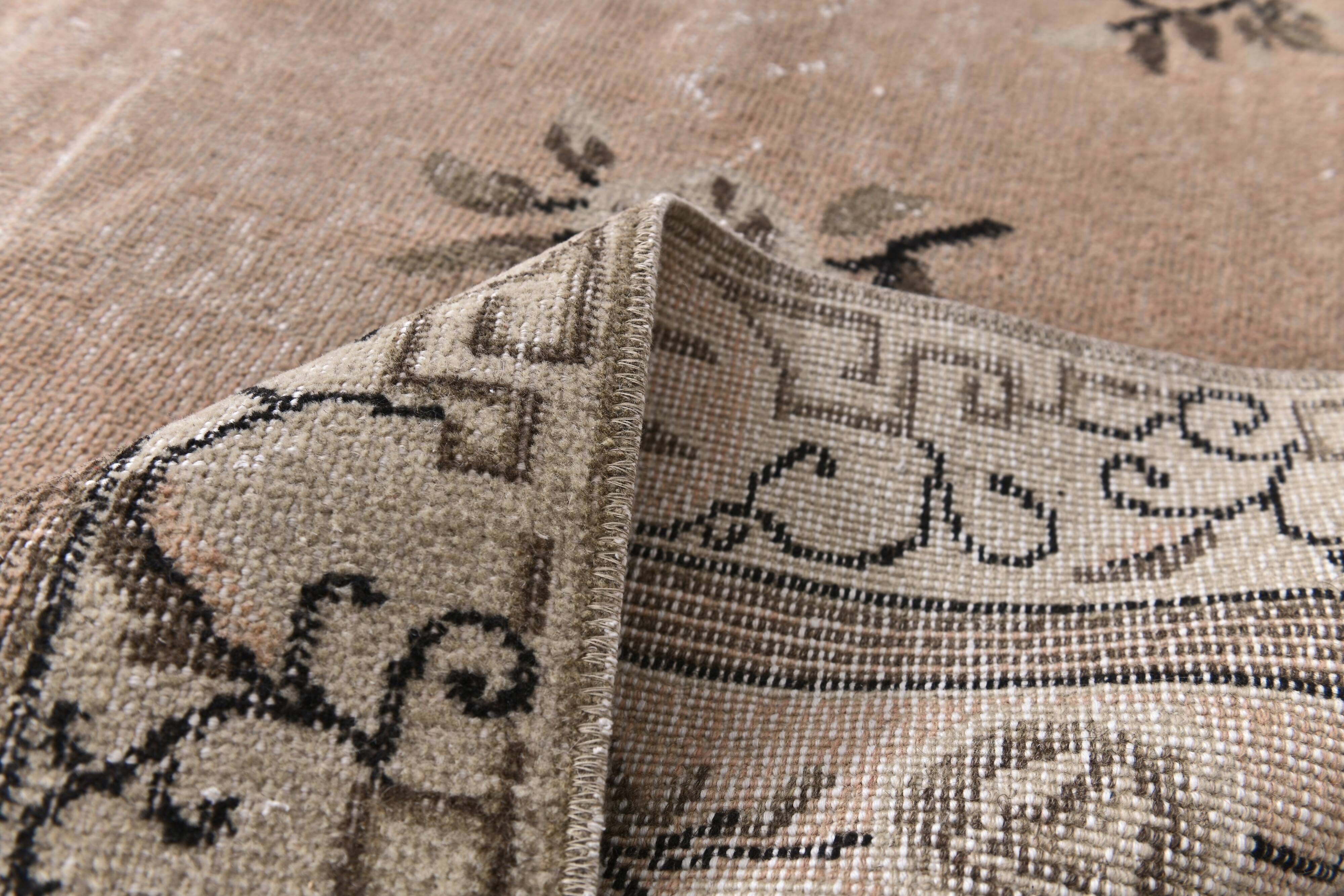 Soft Red & Brown Oriental Vintage Rug 158x260Cm SK 240826