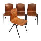Set of 4 chairs stackable Pagholz