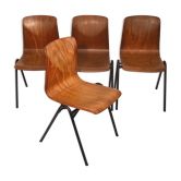 Set of 4 chairs stackable Pagholz