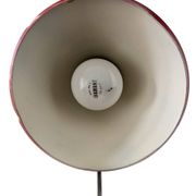 Italian desk lamp in wood and metal from the 1960s.