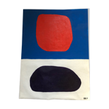 Acrylic painting abstraie on canvas wall decoration