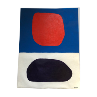 Acrylic painting abstraie on canvas wall decoration