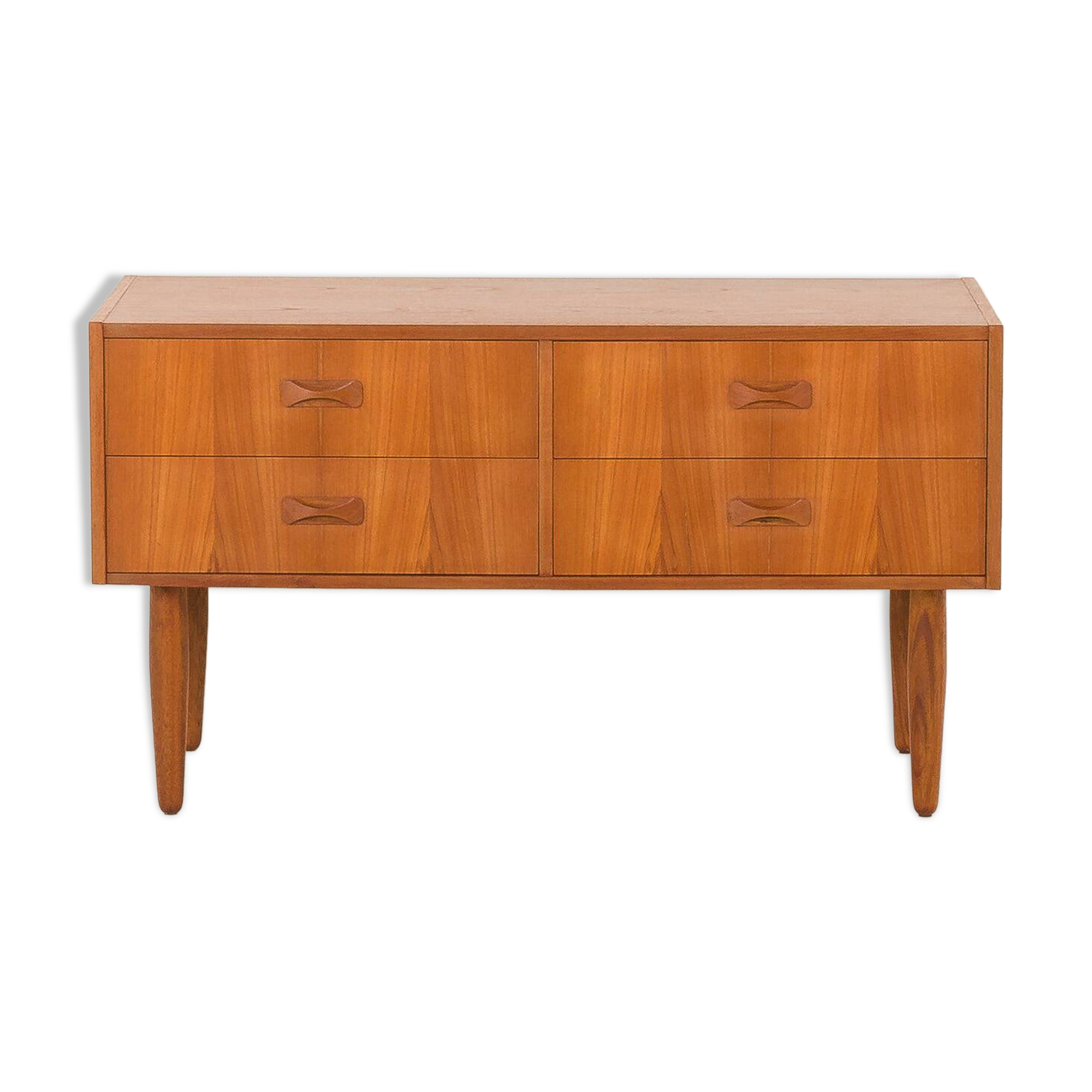 Small Danish teak sideboard with 4 drawers, 1960s