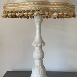 Large white marble lamp