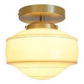 Applique semi-encastrée Art Déco des années 1940, éclairage ancien, lampe redessinée