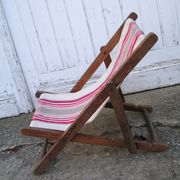 Old deck chair for children