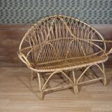 Rattan bench