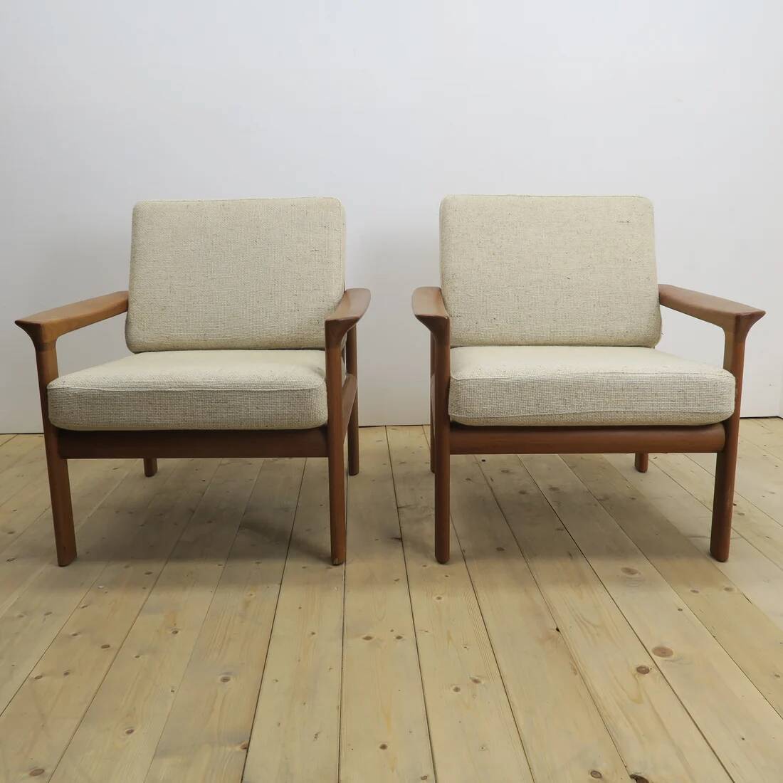 Paire de fauteuils en teck, Komfort Møbler, Danemark 1960