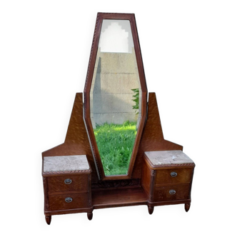Art deco dressing table with psyche