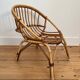 Vintage rattan armchair for children