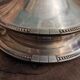 Art Deco silver plated serving dish with lid