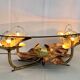 Sculptural coffee table with lighting by Henri Fernandez, France 70s