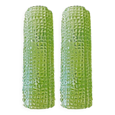 Italian Contemporary Green Murano Glass “Crocodile” Wall Sconces — Pair