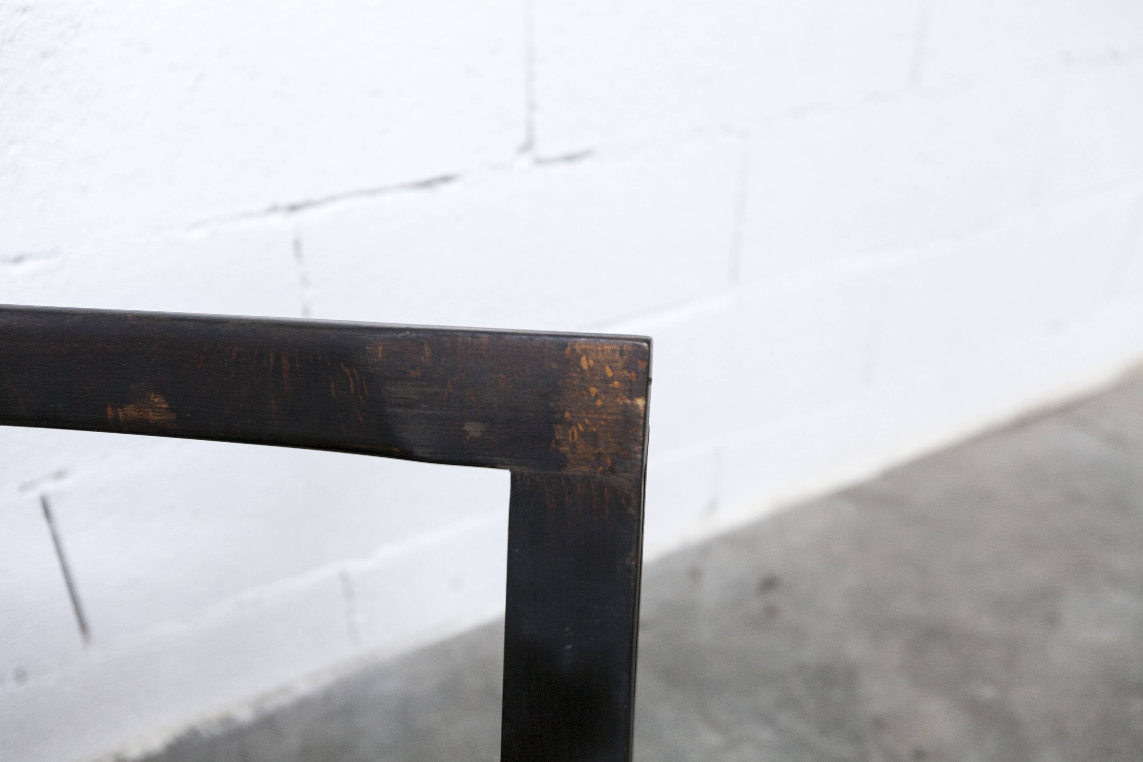 Chaise pliante Aldo Jacober pour Alberto Bazzani noire 1960 d'origine