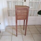 Louis XVI (Directoire) style curtained occasional furniture or bedside table