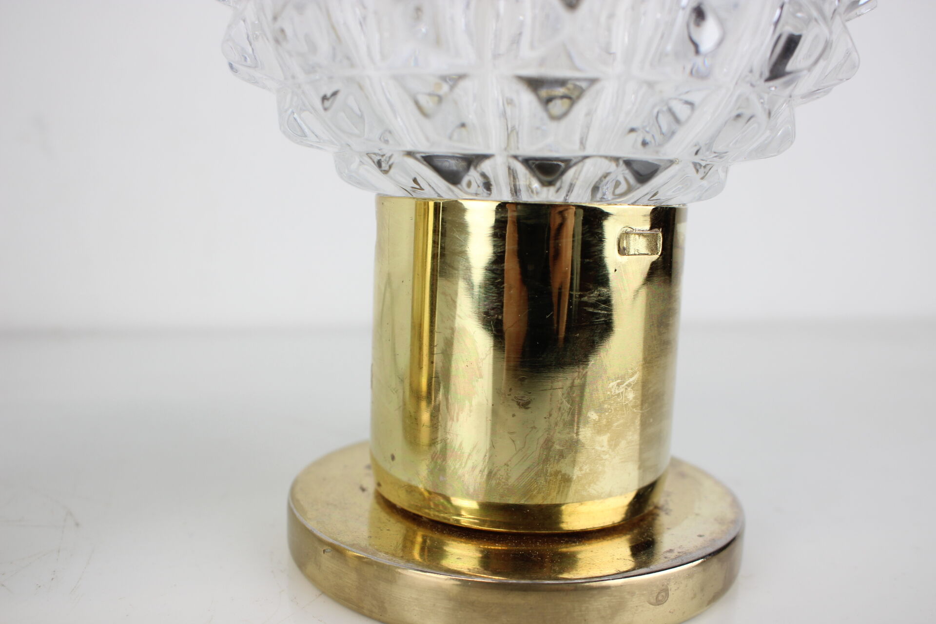 Pair of table or wall lamps, preciosa, kamenický šenov, 1960's