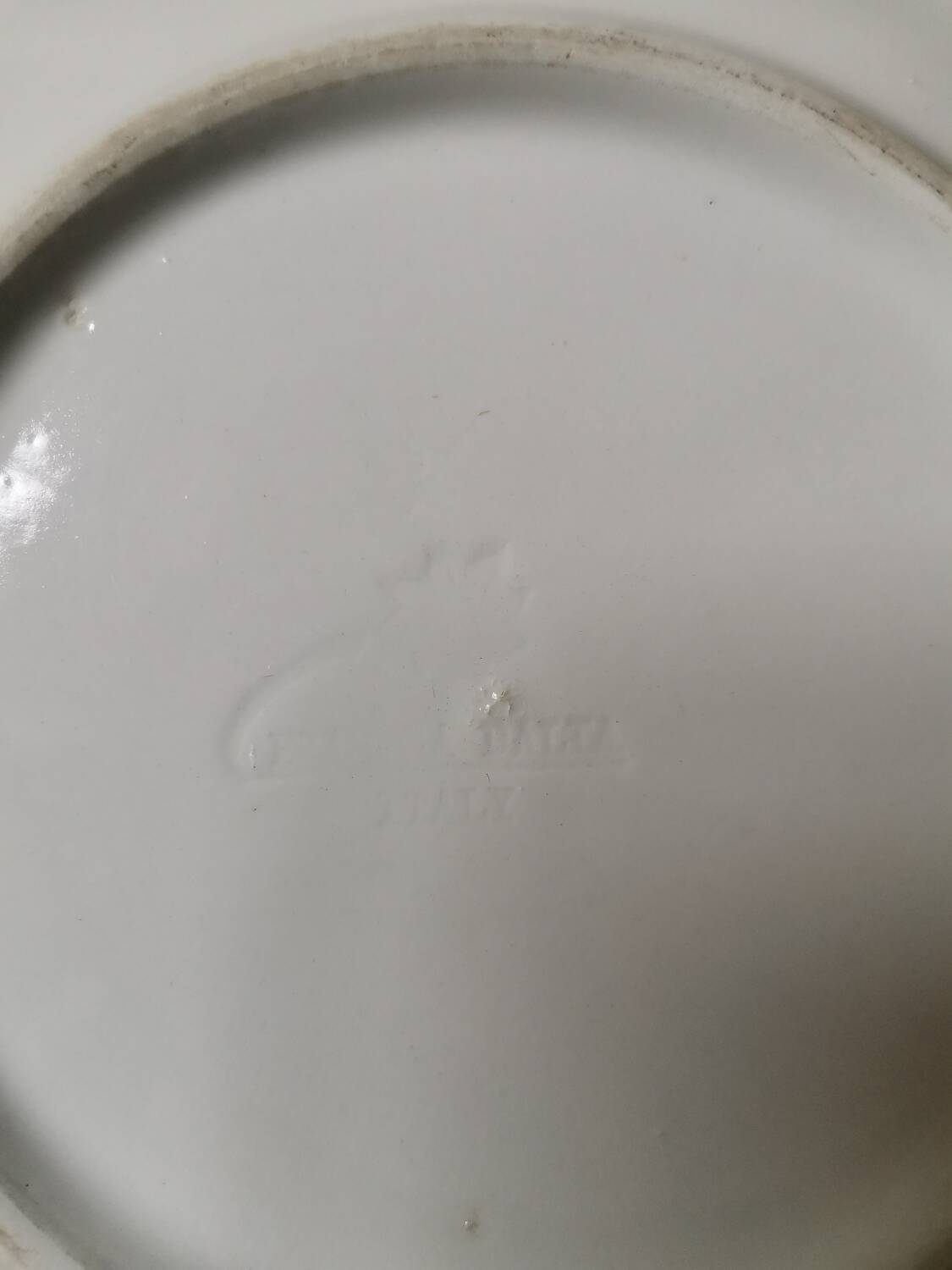 Assiette vintage moucheté made in Italy