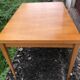 Blonde wooden table with extensions, vintage 1960s.