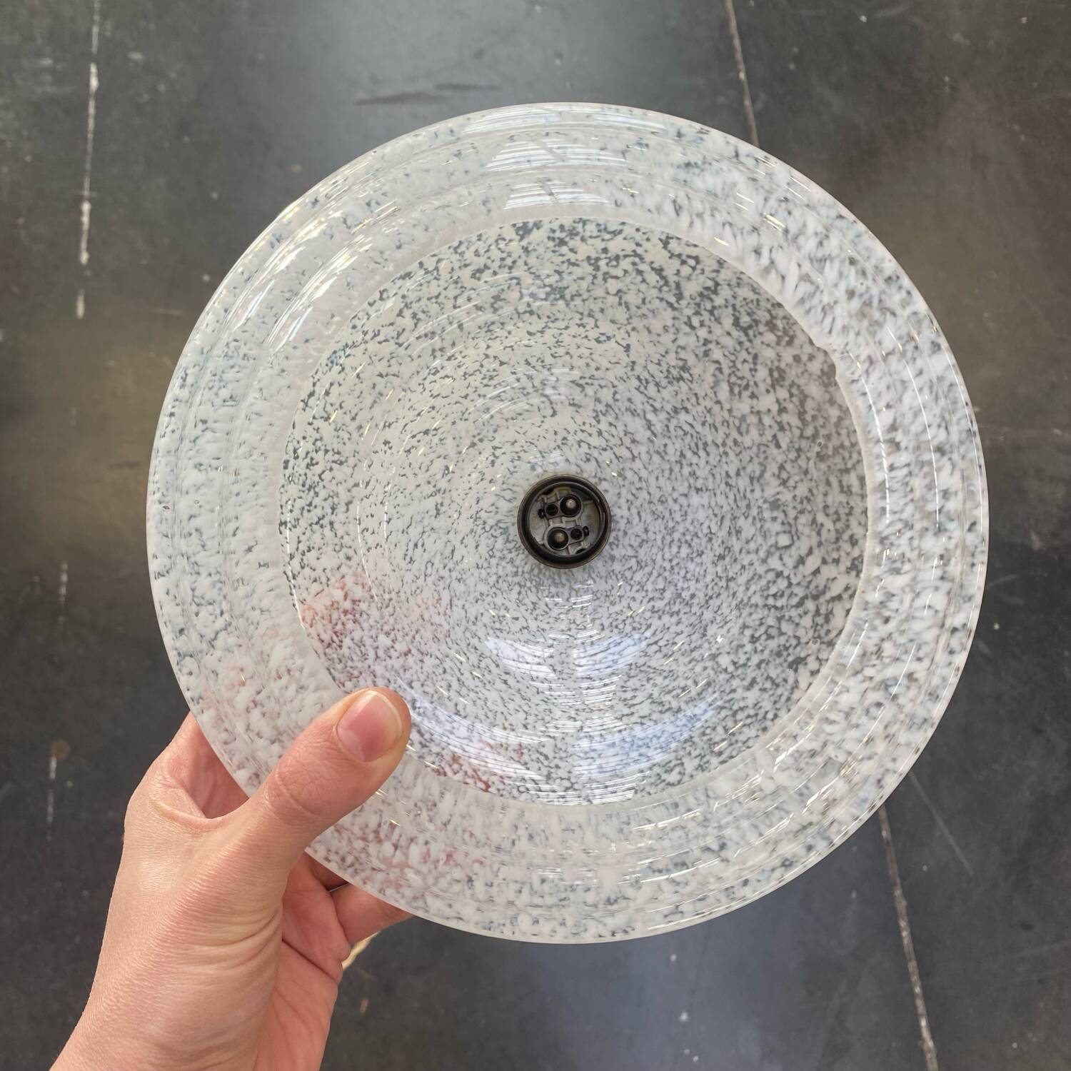 Vintage Clichy glass pendant light