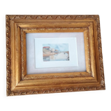 Aquarelle encadrée ancienne