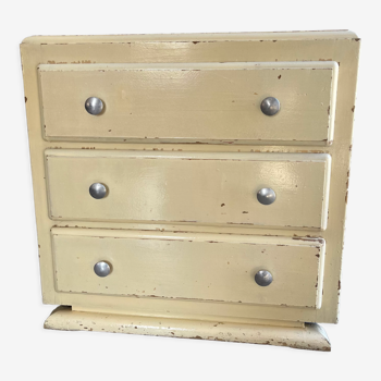 Commode vintage bois patiné