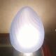Pose lamp Modern design in the shape of an egg in blue glass TBE