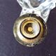 Vintage signed Schneider glass candleholder