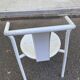 Vintage IKEA Maxmo Armchair 80s White Metal Design