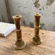 Set 2 old onyx candlesticks
