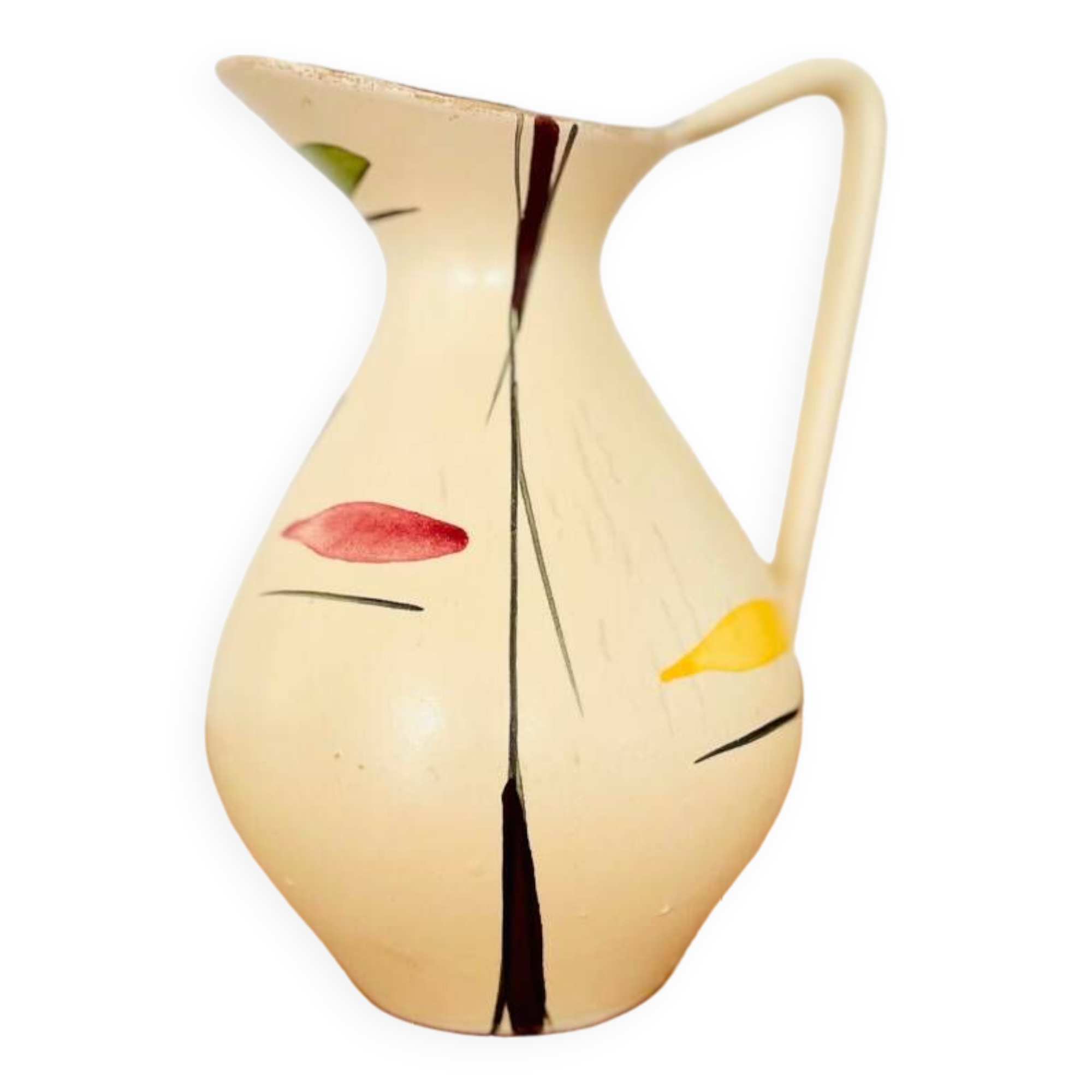 Vintage pitcher vase 50/60 modernist Poët Laval Liliane