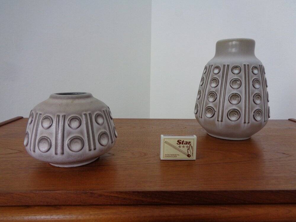 Steuler ceramic vases, 1960s, set of 2