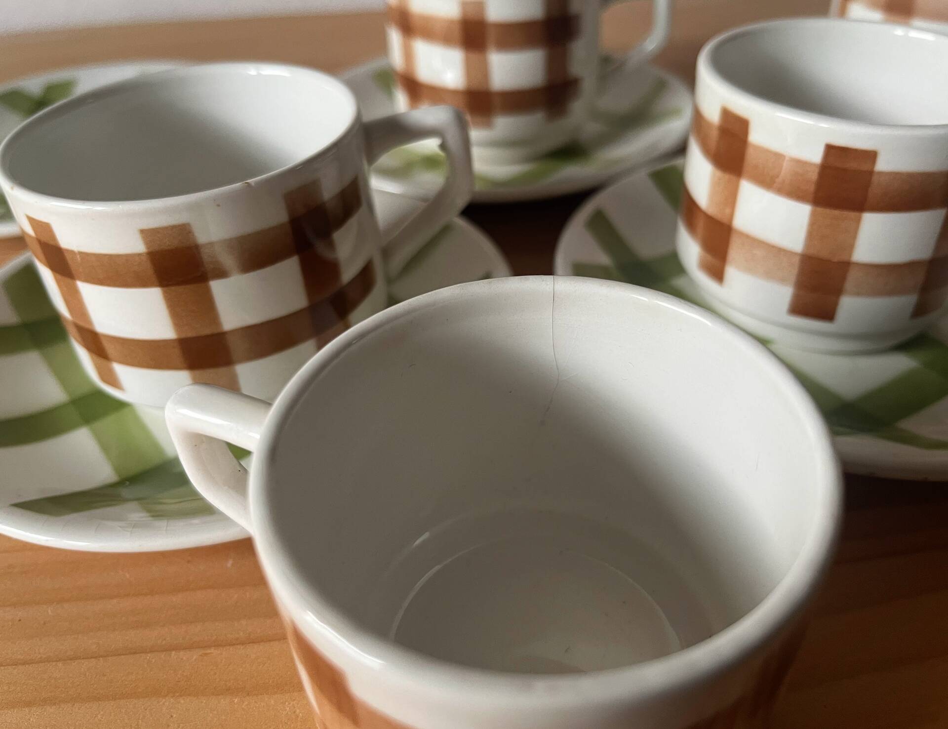 6 Scottish coffee or tea cups Moulin des Loups