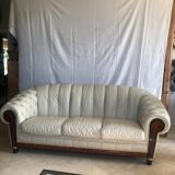 Chesterfield leather sofa
