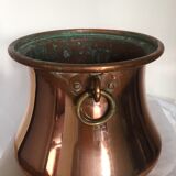 Cache pot en cuivre  17 x 24 cm