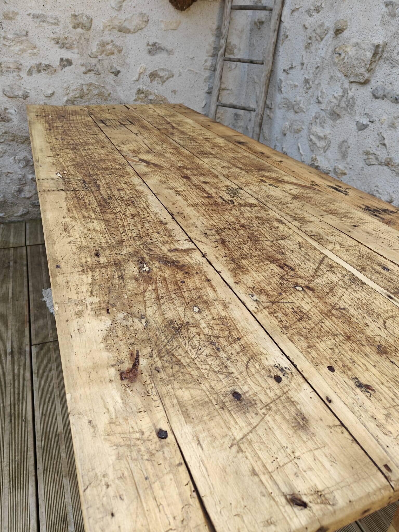 Restored old farmhouse table