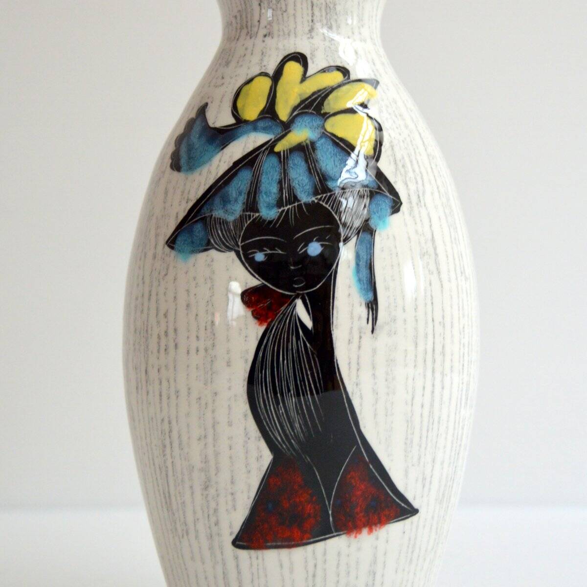 Vase en céramique » La Settimello » Italie vintage 1950s